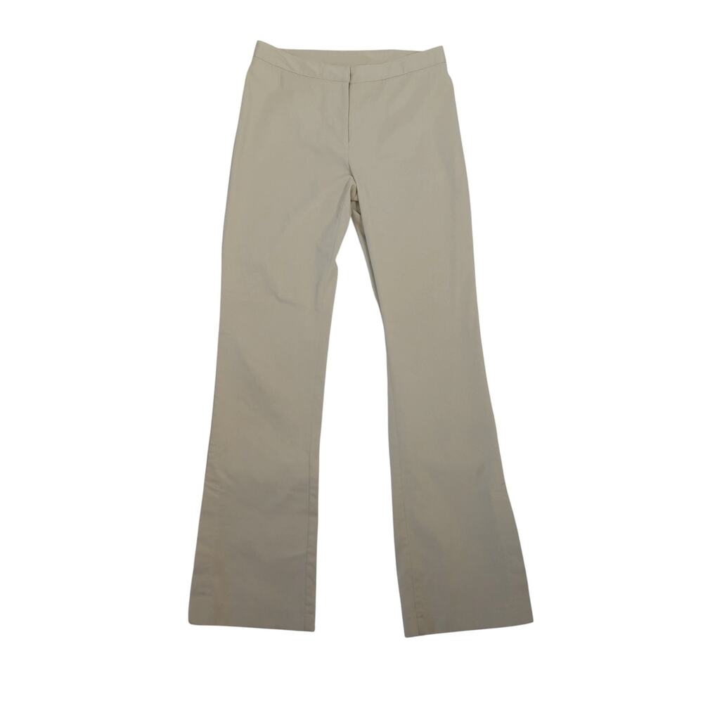 Vintage 90s Express Khaki Tan Low Rise Bootcut Flare Slit Pants 2